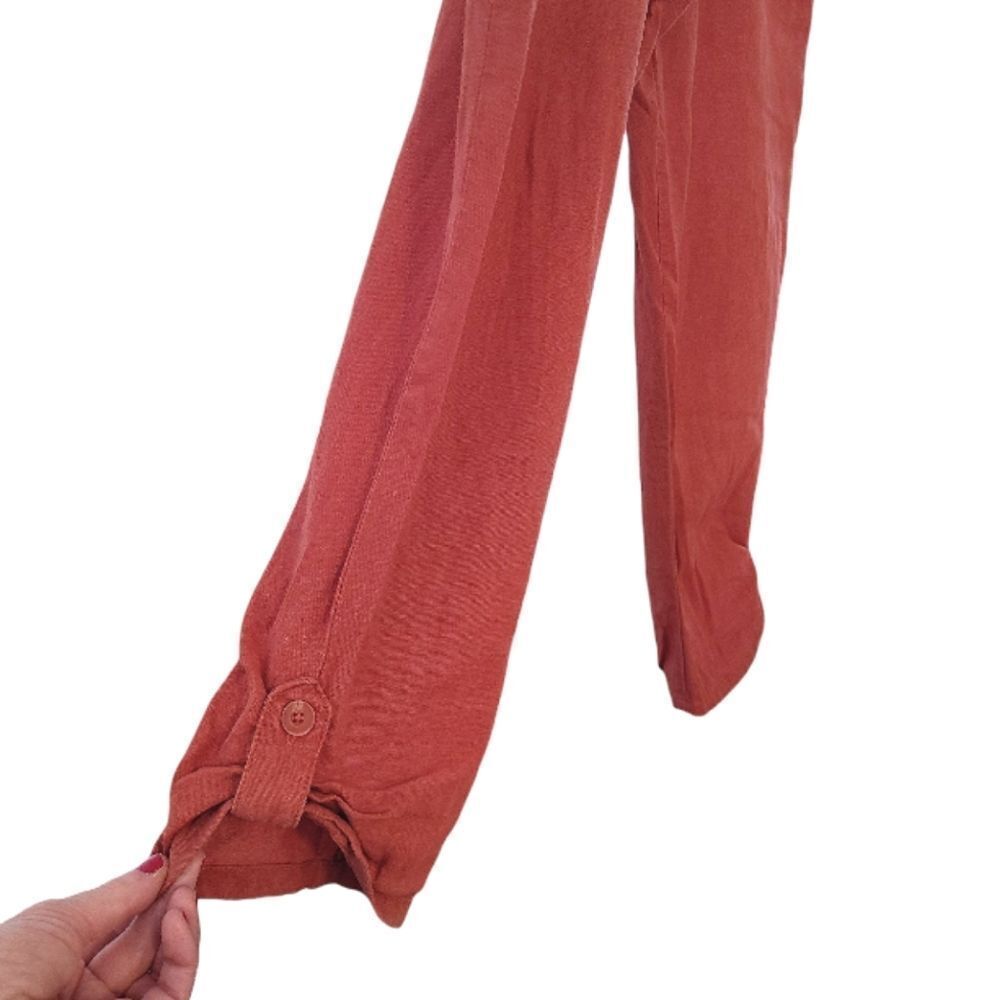 SoundStyle Country Rust Linen Blend Elastic Waist… - image 7